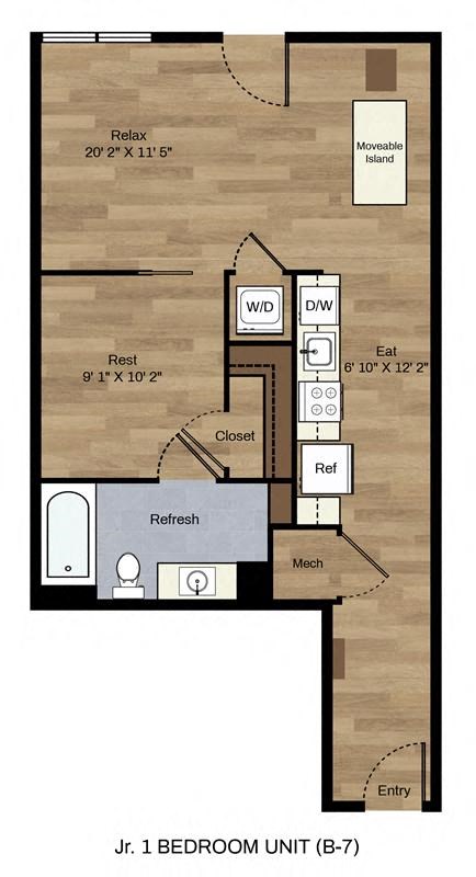 One Bedroom One Bath